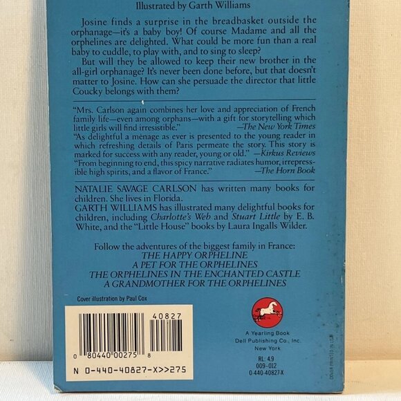 A Brother for the Orphelines by Natalie Savage Carlson PB Paperback 1987 - Picture 3 of 6